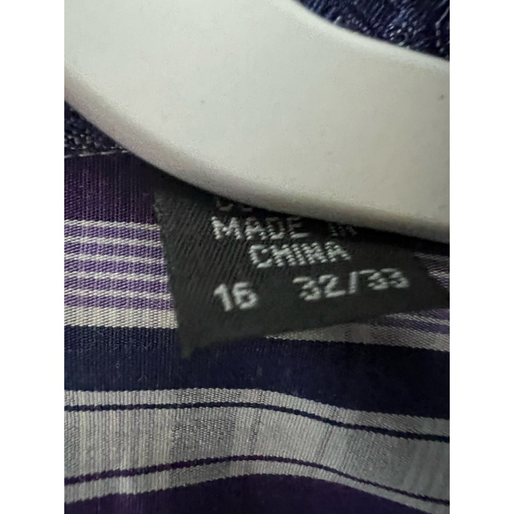 English Laundry Christopher Wicks Mens Shirt 100% Cotton Flip Cuff Sz 16 - Picture 3 of 7